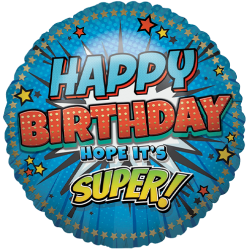 Super Hero Birthday Supershape Balloon