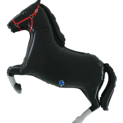 Black Horse Foil Balloon