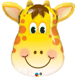Large Giraffe Head Foil Balloon <br> Choose How You Would Like It