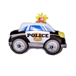 Police Vehicle Foil Balloon