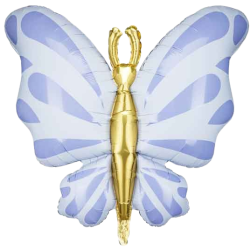 Blue Butterfly Foil Balloon