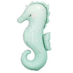 Blushing Seahorse Foil Balloon