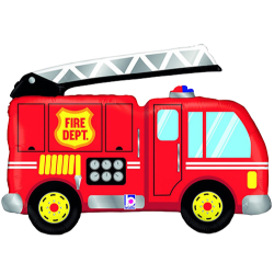 Fire Engine Foil Balloon