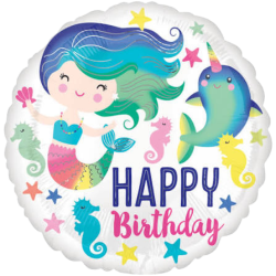 Happy Birthday Mermaid Foil