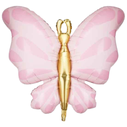Pink Butterfly Foil Balloon