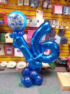 Giant 16 On a Slant #birthdayballoons from Cardiff Balloons