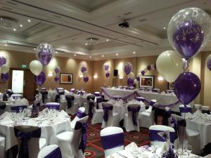 Double Bubble Balloons at Marriott cardiff