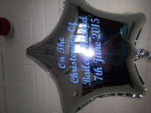 Personalised Christening Foil Balloon From Cardiff Balloons