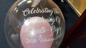 Personalised Heavenly Bubble For Christenings From Cardiff Balloons