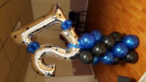 21 On A Pillar. Large Birthday Balloons from Cardiff Balloons